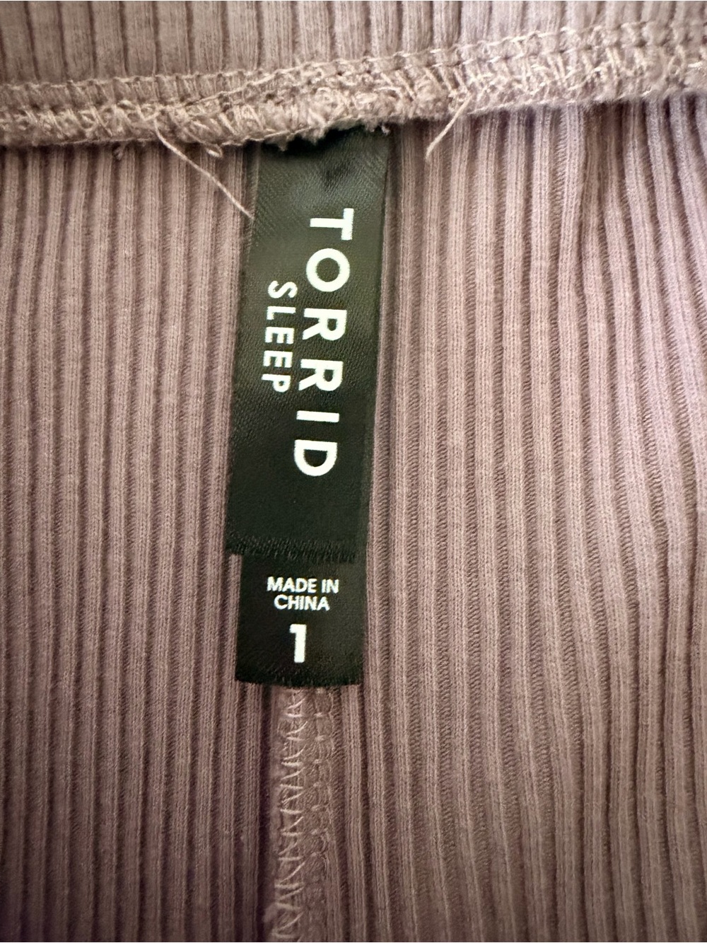 torrid Ribbed Lounge Shorts in Lavender - Picture 2 of 5